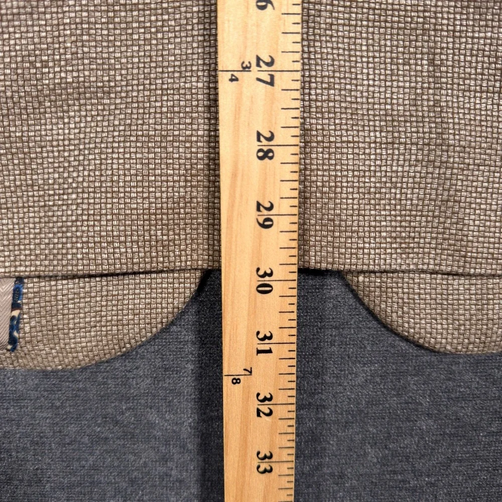 Joseph Abboud Blazer Men 39R Tan Linen Wool Summer Blend Fabric Tailored Fit